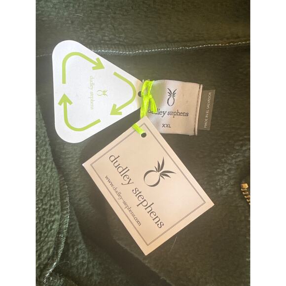 Dudley Stephens Sherpa Fleece Woodway Pullover Green Sustainable Queen XXL - Picture 6 of 6